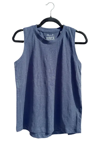 Miranda Crew Neck Slub Tank