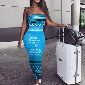Motherboard Dress Women Technology Sundress Letter Boho Funny Bodycon Dress