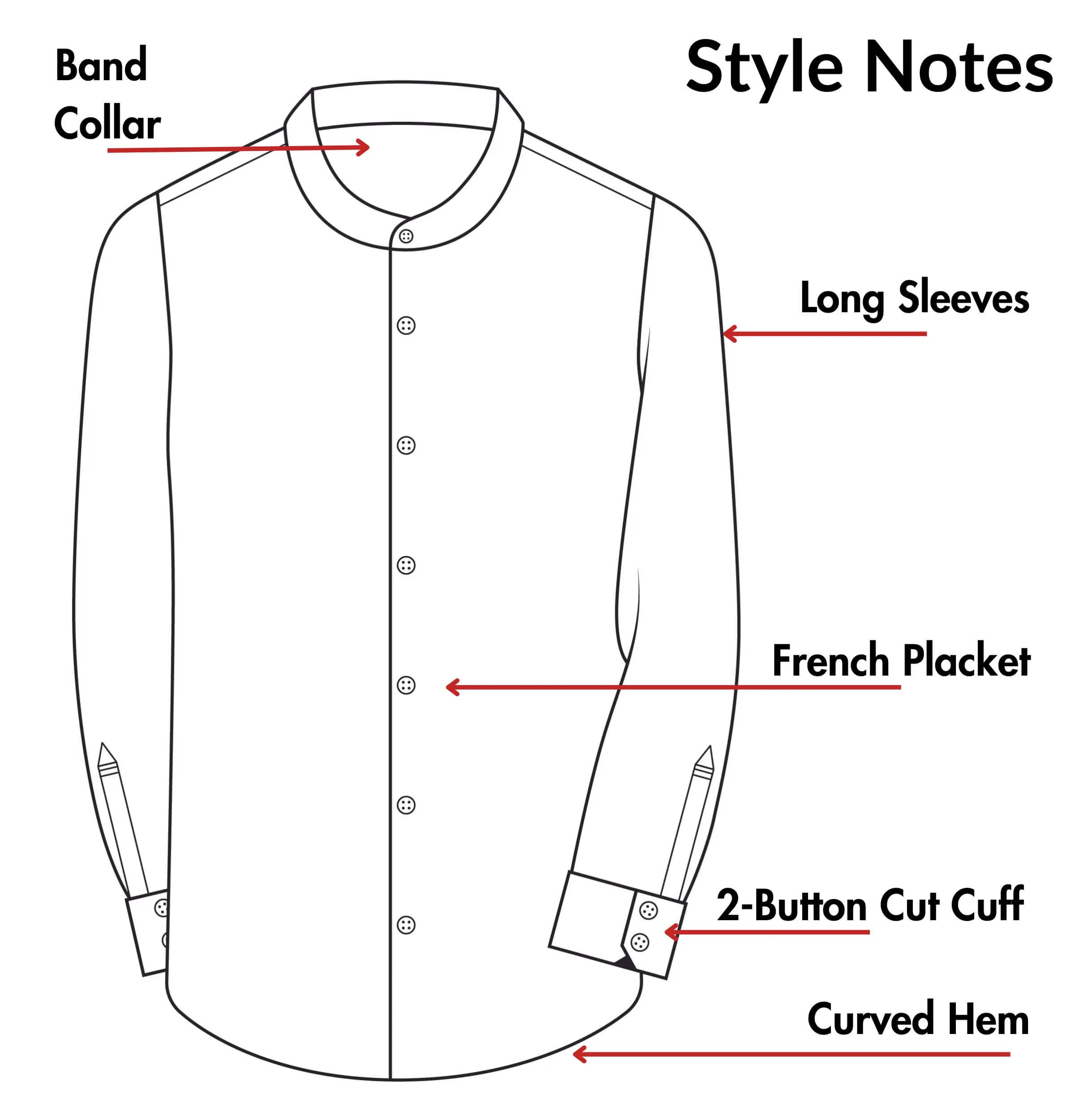 Oxford - Band Collar - Pink
