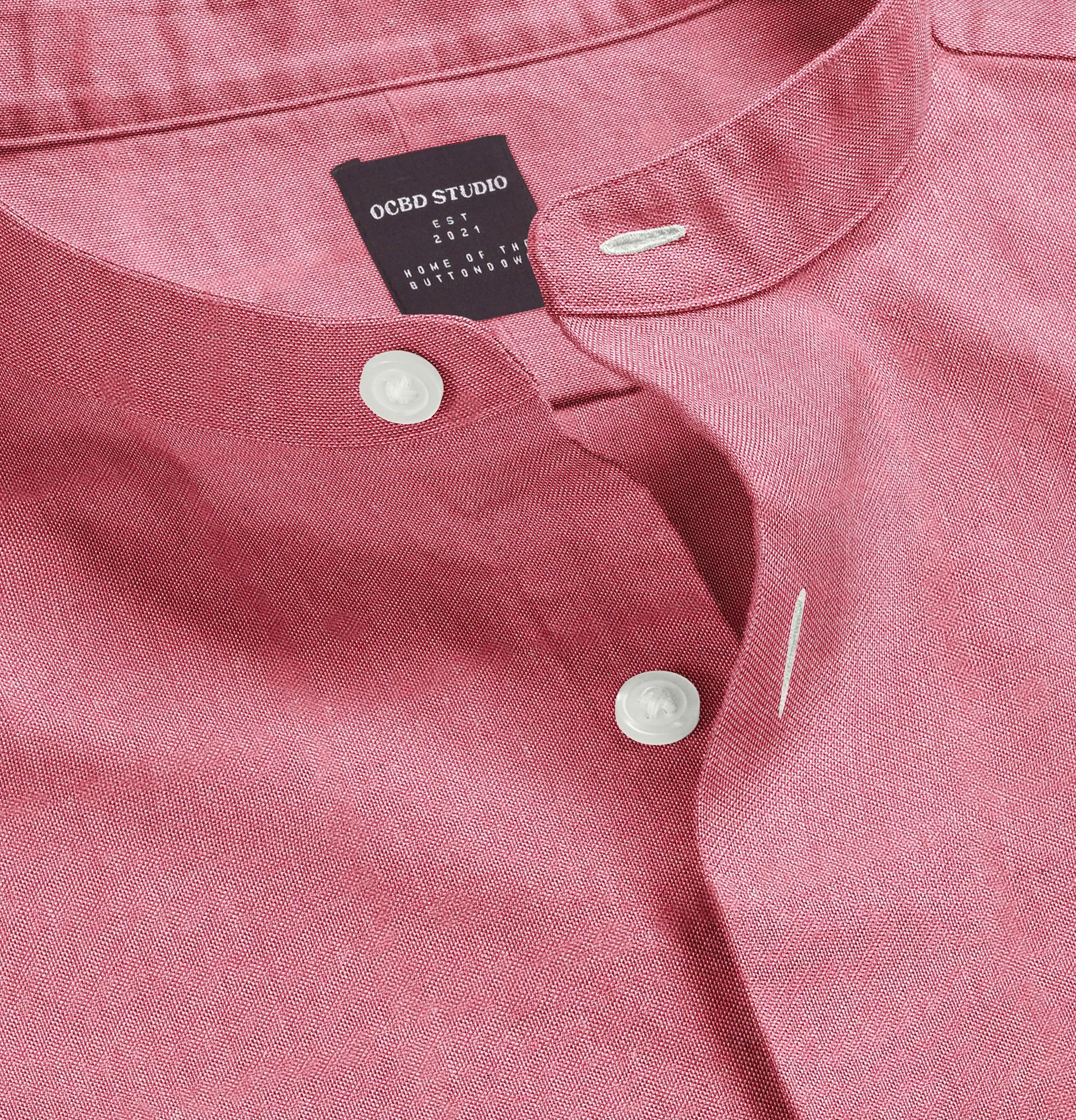 Oxford - Band Collar - Pink