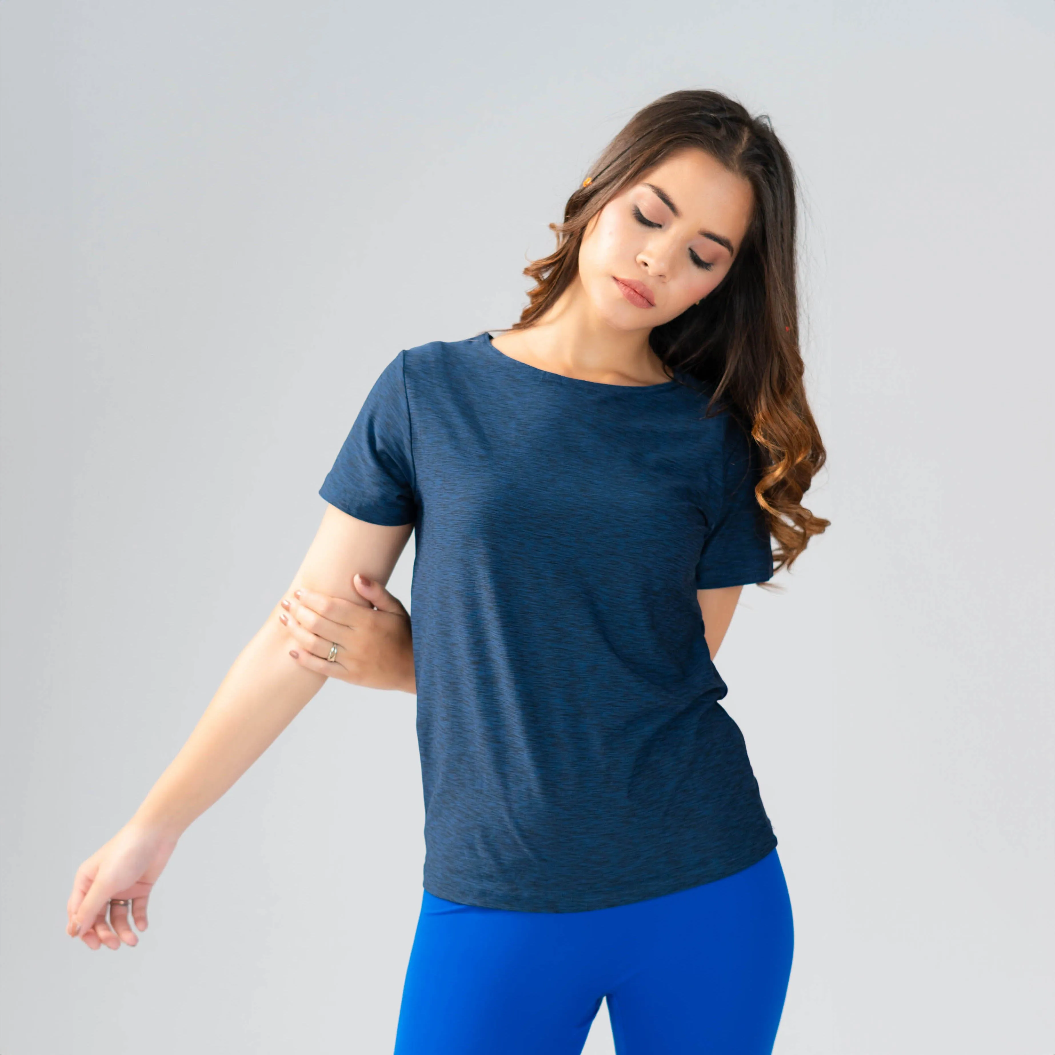 Polo Athletica Women's Boat Neck Activewear Short Sleeve Top