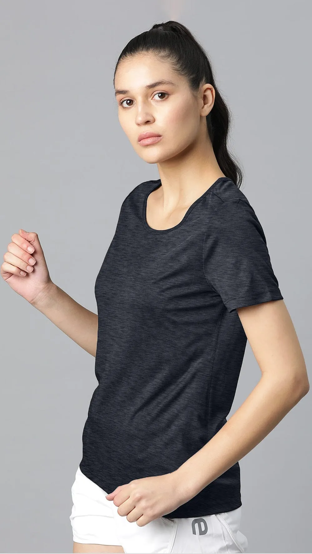 Polo Athletica Women's Boat Neck Activewear Short Sleeve Top