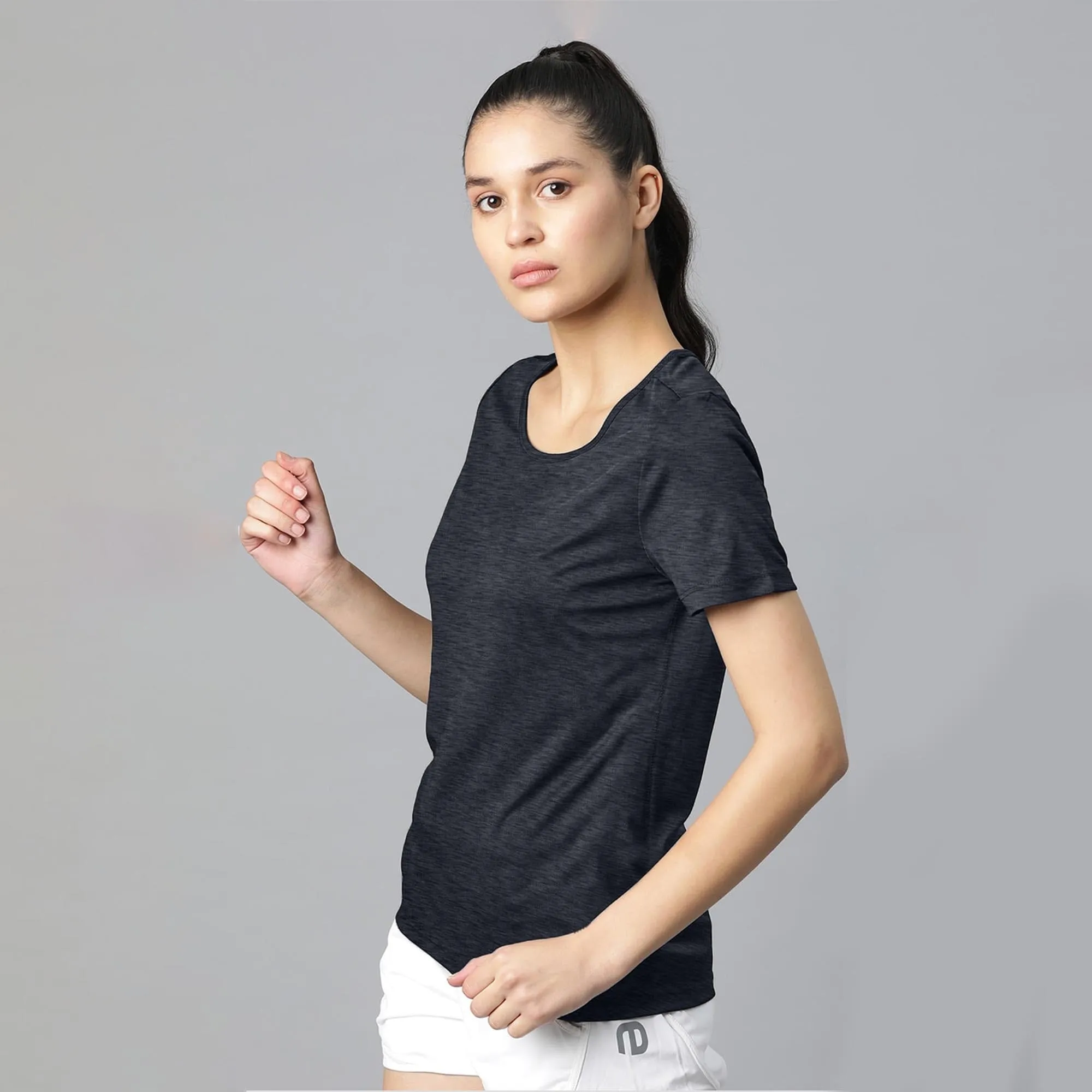 Polo Athletica Women's Boat Neck Activewear Short Sleeve Top