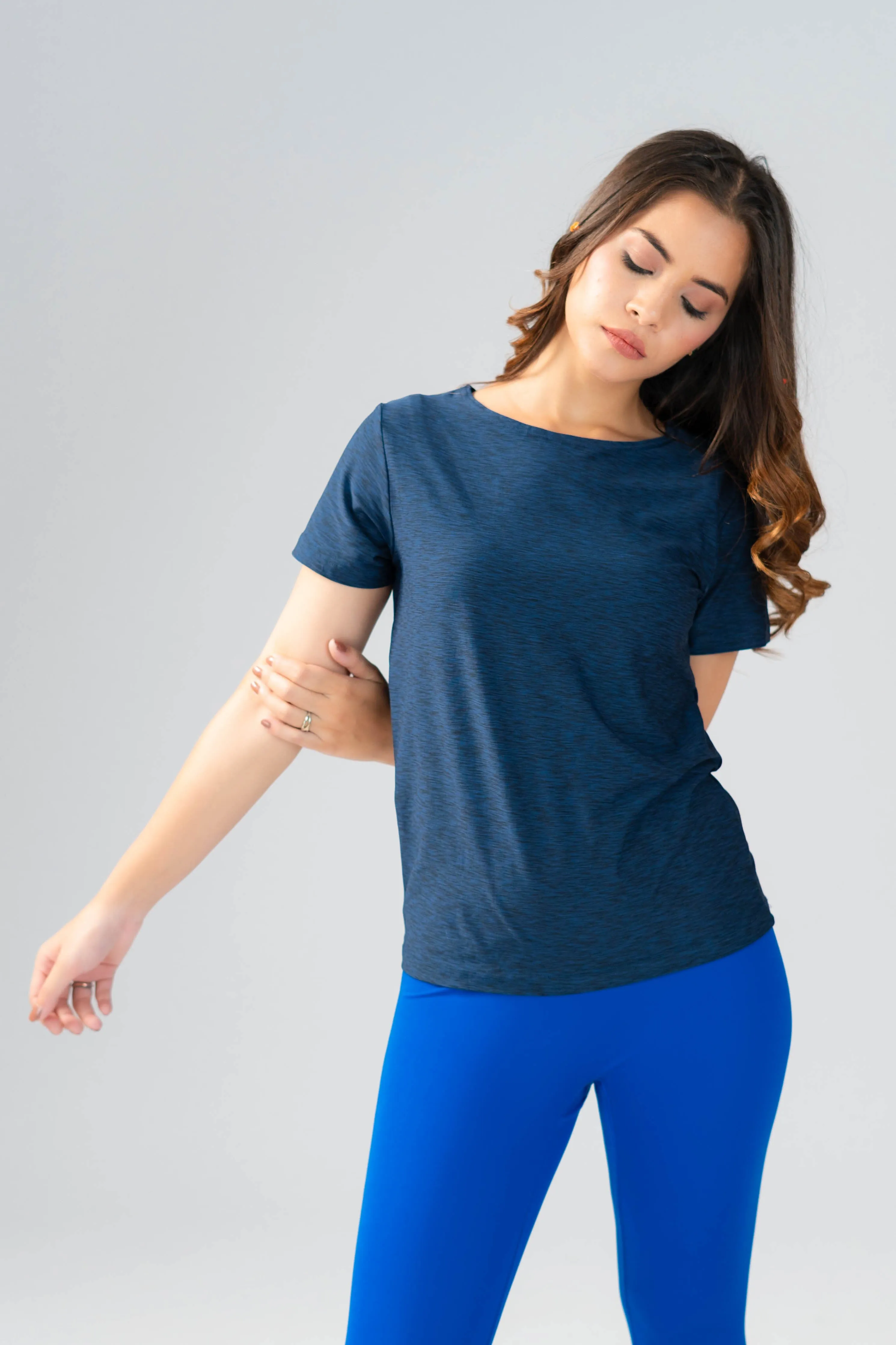 Polo Athletica Women's Boat Neck Activewear Short Sleeve Top