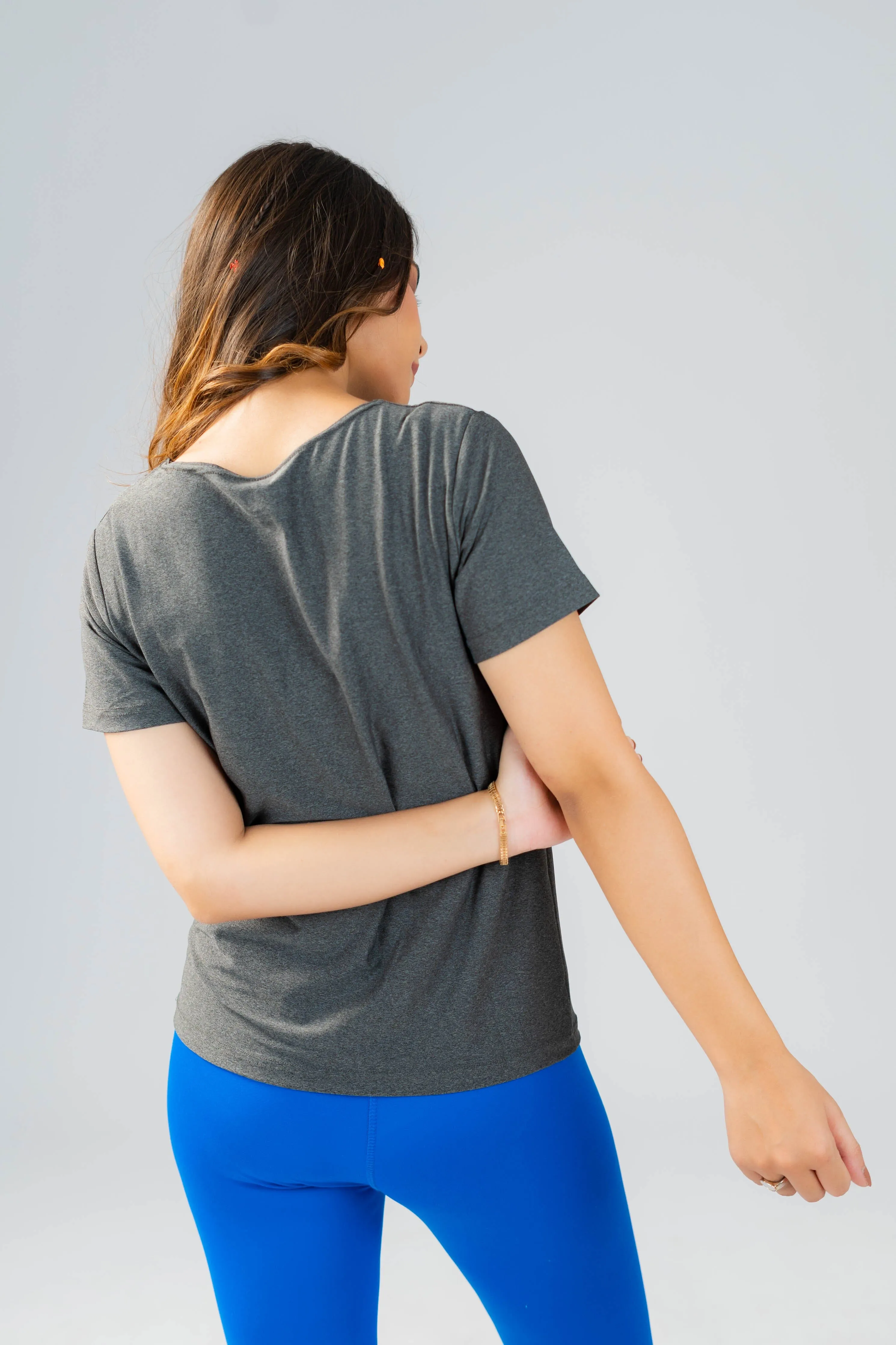 Polo Athletica Women's Boat Neck Activewear Short Sleeve Top