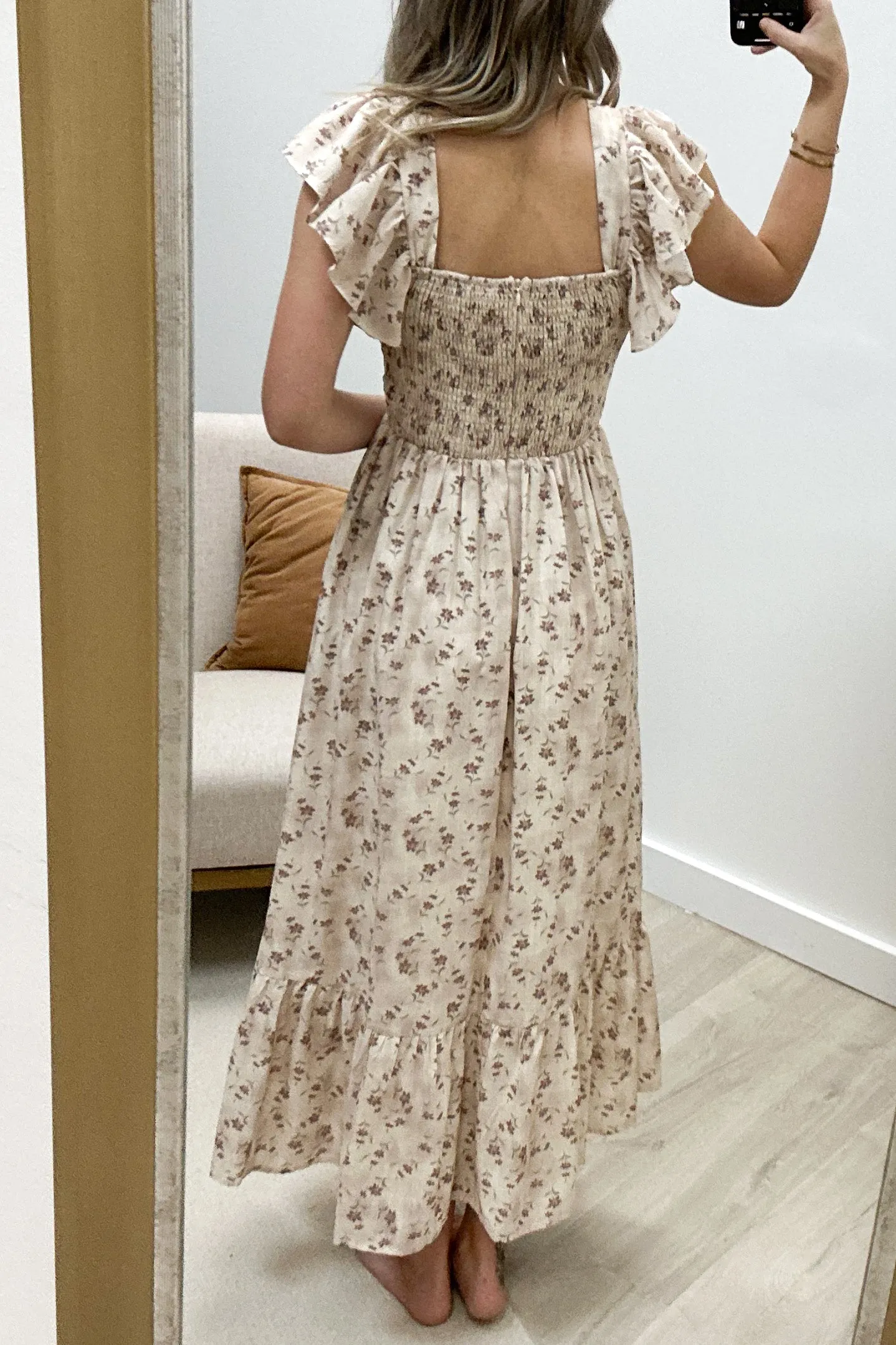 "Walk Together" Dress (Cream/Plum)