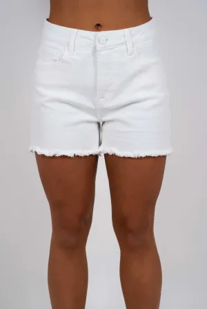 Risen High Rise Shorts (White)
