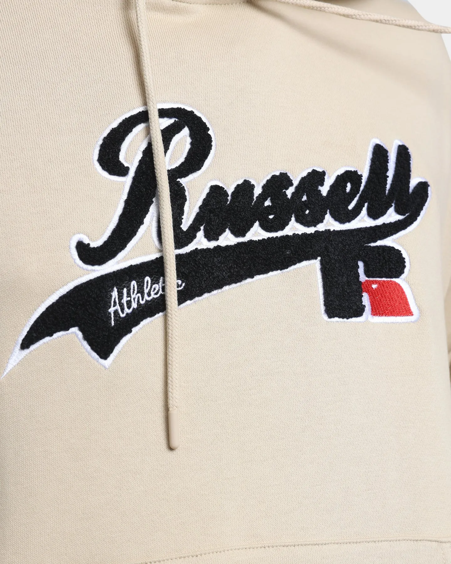 Russell Athletic Boucle Fleece Hoodie Stone