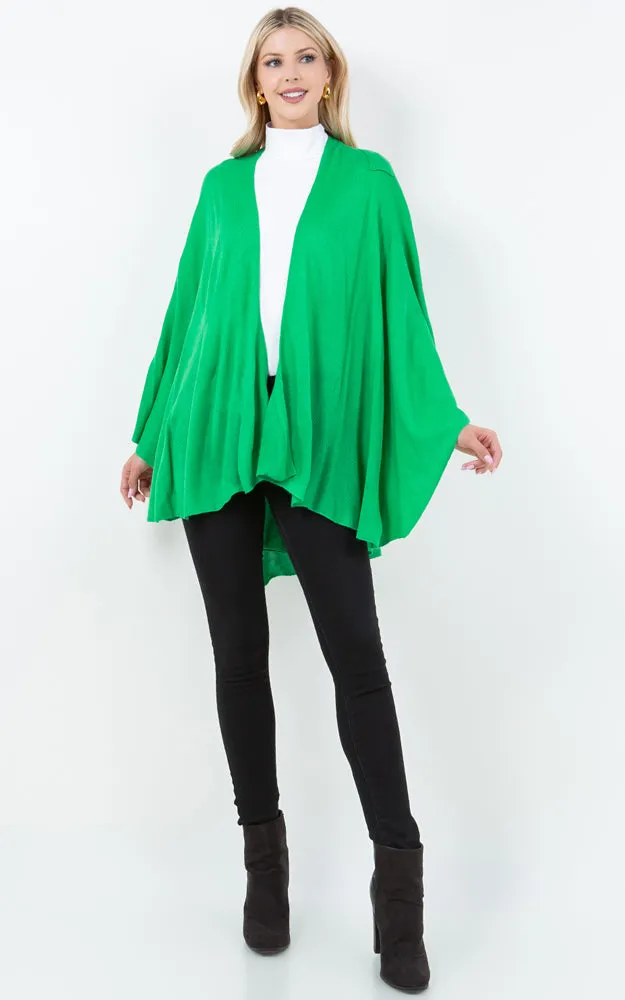 SA4213 Solid Color Shawl with Loop Design