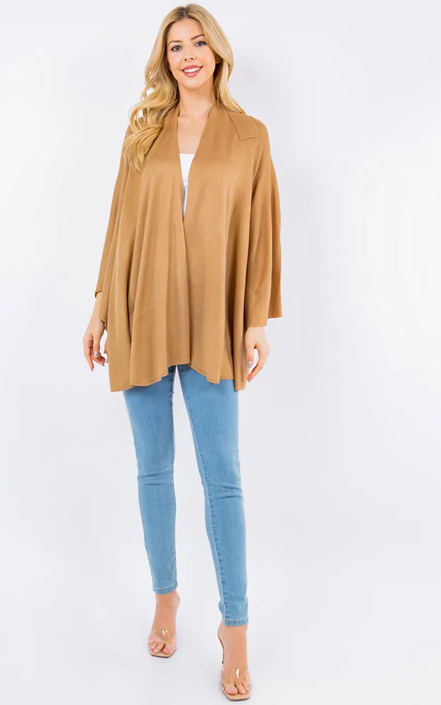 SA4213 Solid Color Shawl with Loop Design