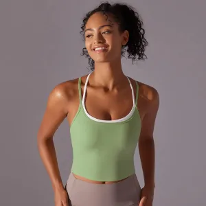 Seamless Breathable Running Gym Training Ground Nylon Solid High-Quality Sports Bra