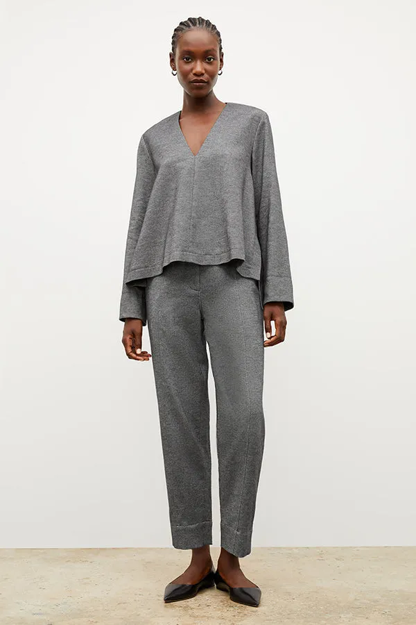 Shane Pant - Flannel Twill :: Charcoal Melange