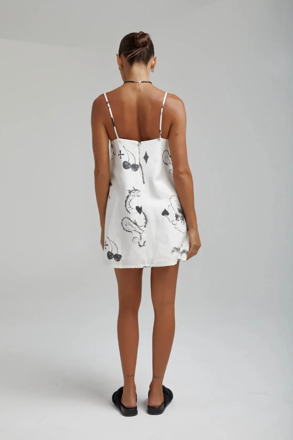 Shift Dress Black Dragon of Hearts
