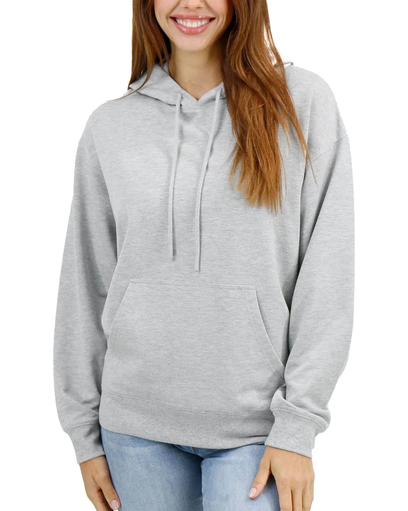 Signature Soft Heathered Grey Oversized Hoodie