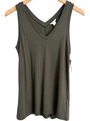 Soft Autumn Beluga Double-V Sleeveless Tee