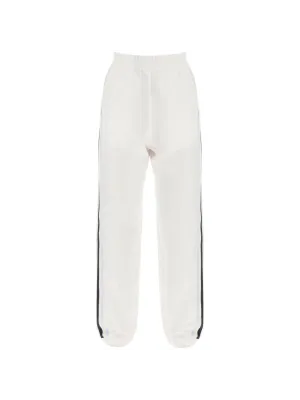 Stripe Detail Cotton Sweatpants