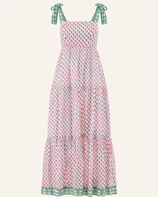 Tabitha Maxi Dress Flower Pink/Green