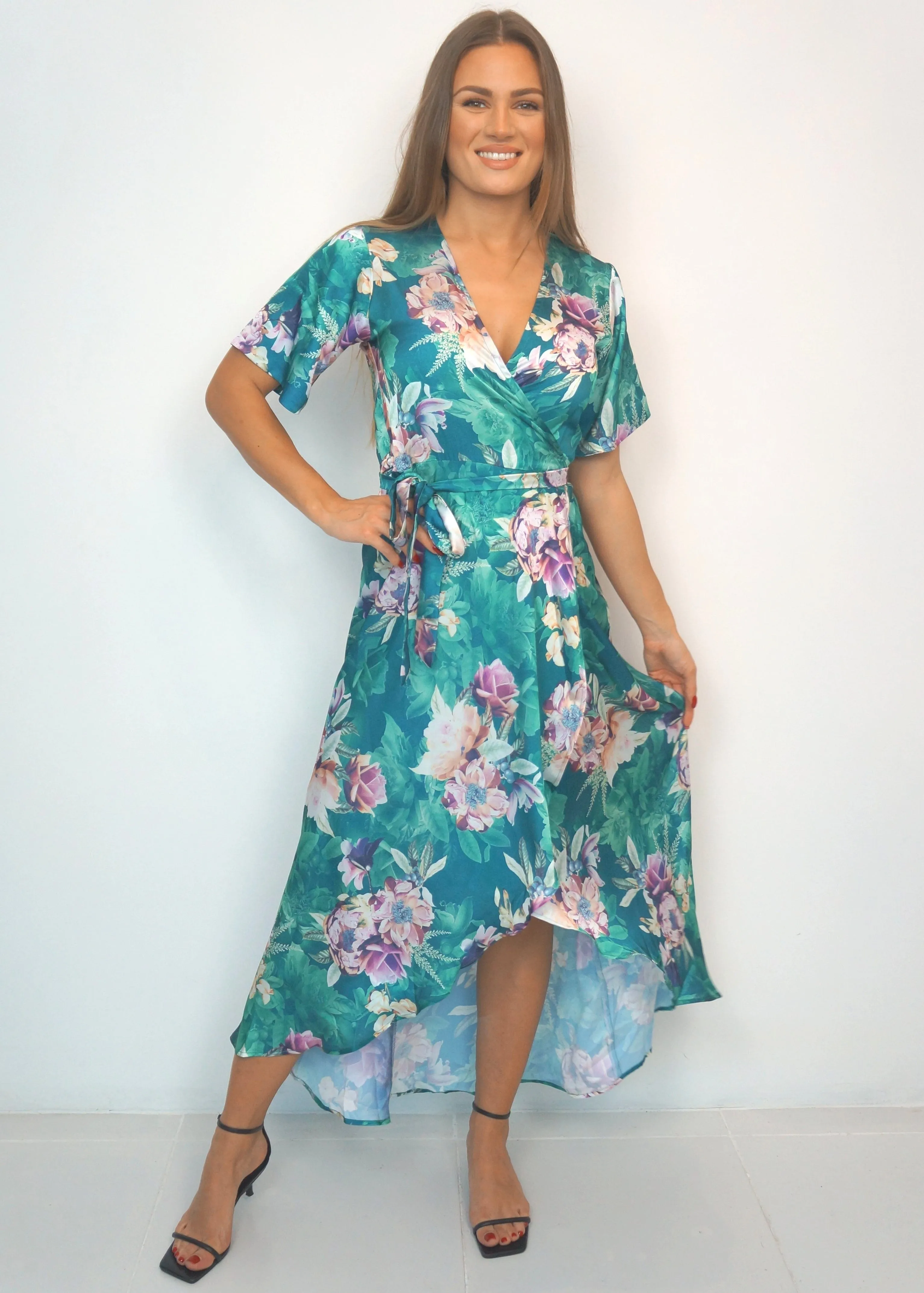 The Maxi Wrap Dress - Chelsea Flowers