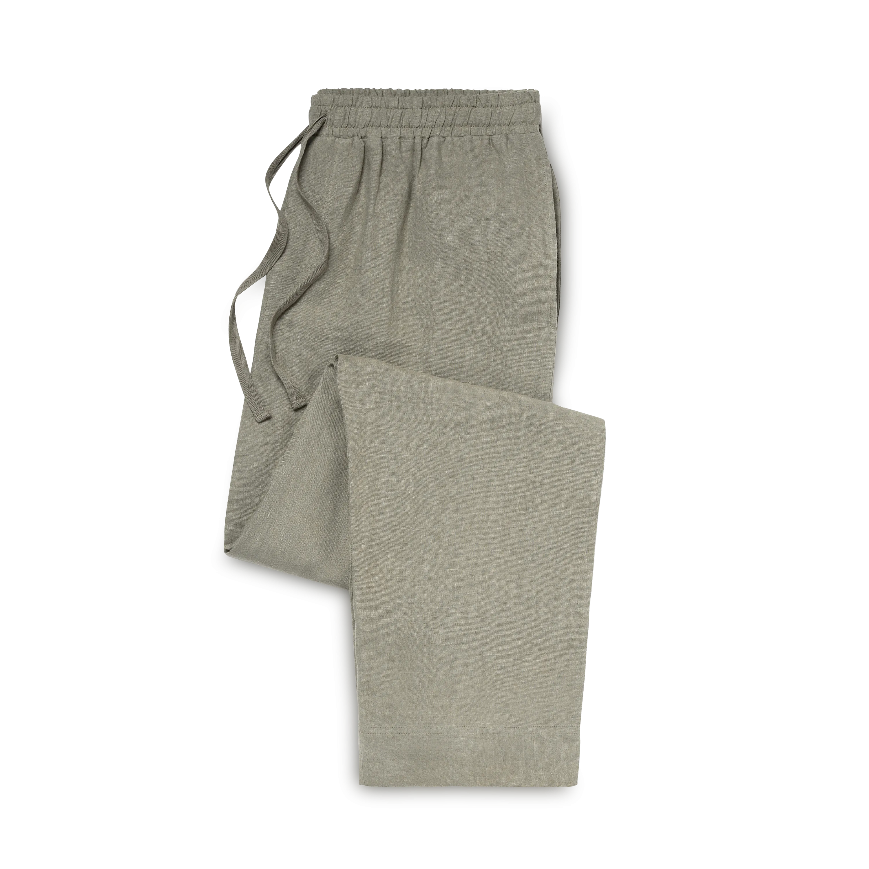 The Men's Linen Trouser - Moss