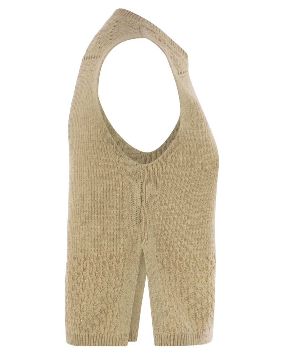 Top Aire in Maglia e Rete Crochet | Stile Boho-Chic