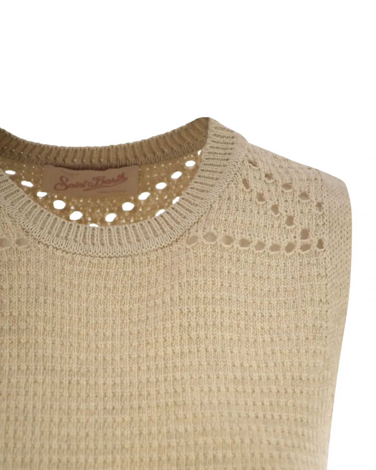 Top Aire in Maglia e Rete Crochet | Stile Boho-Chic