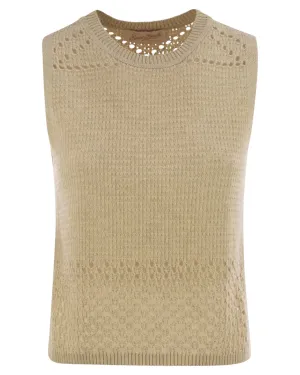 Top Aire in Maglia e Rete Crochet | Stile Boho-Chic