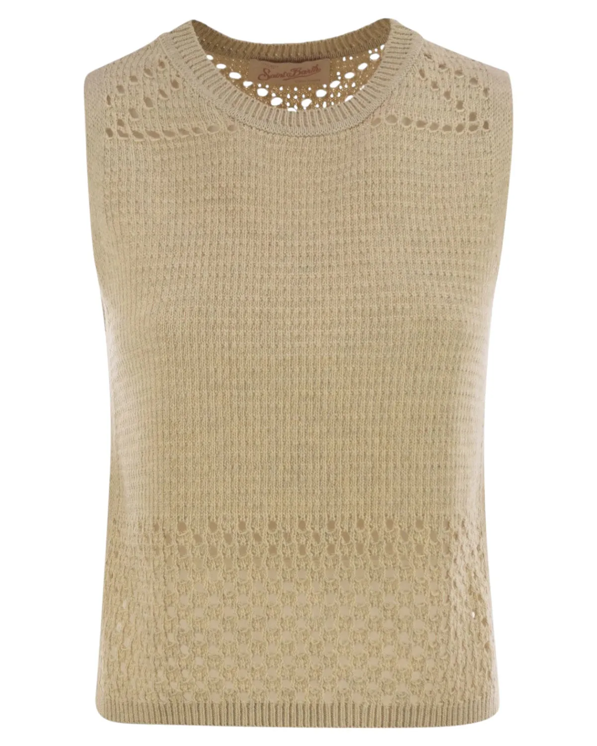 Top Aire in Maglia e Rete Crochet | Stile Boho-Chic