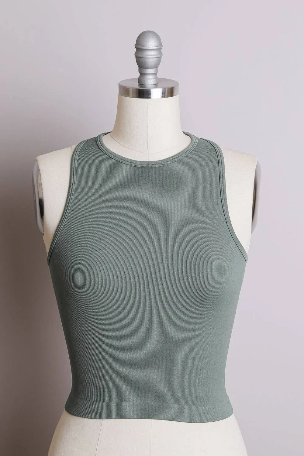 Trendy Cropped Brami with High Neckline 💙