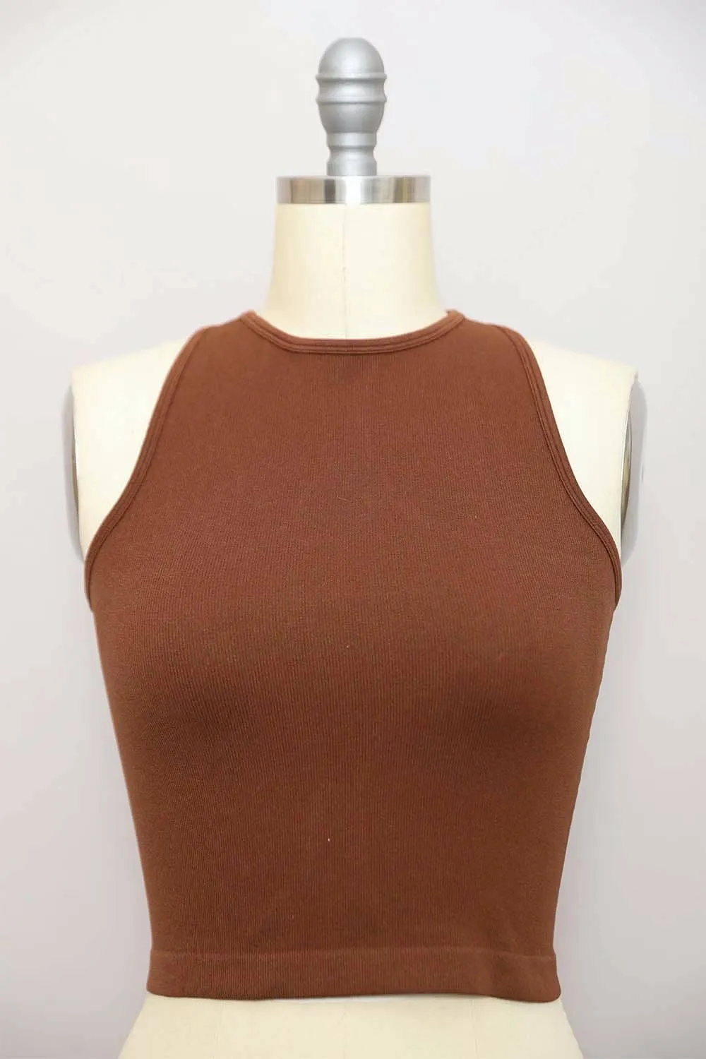 Trendy Cropped Brami with High Neckline 💙