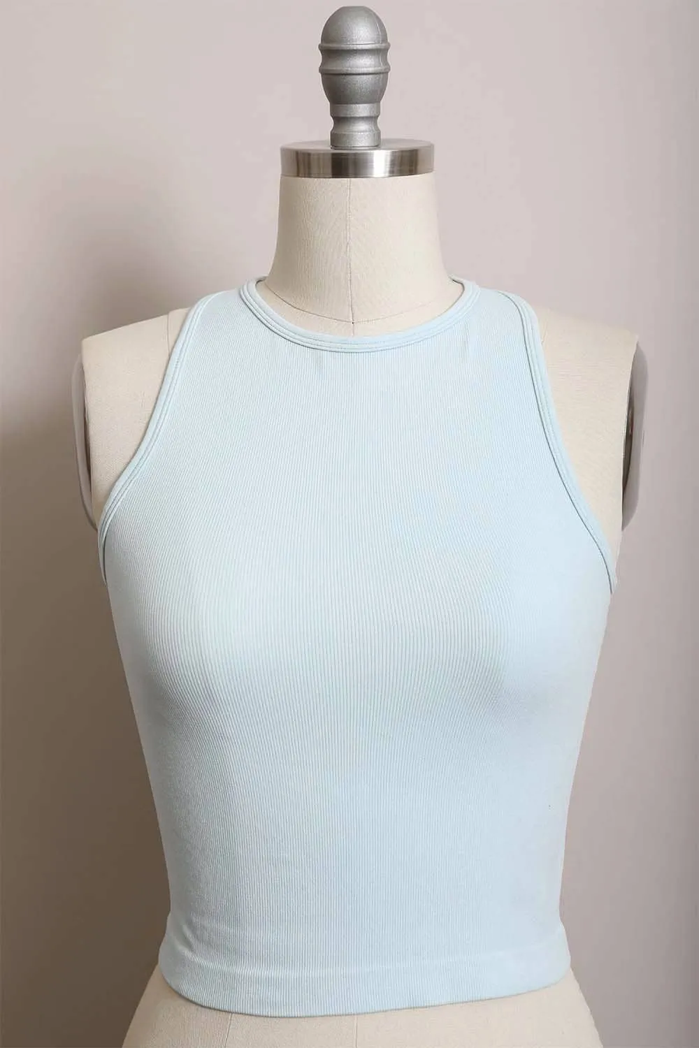 Trendy Cropped Brami with High Neckline 💙