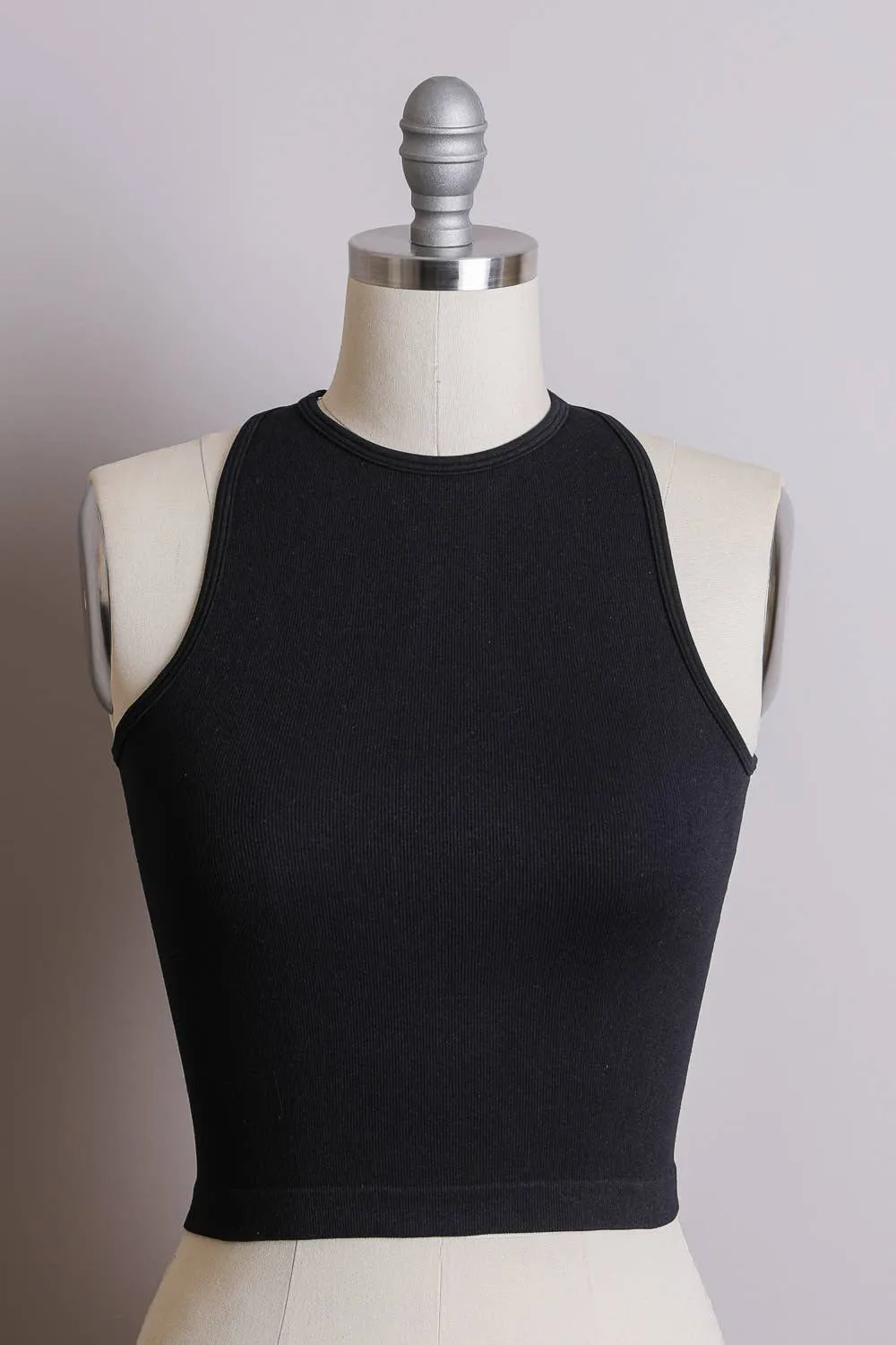Trendy Cropped Brami with High Neckline 💙