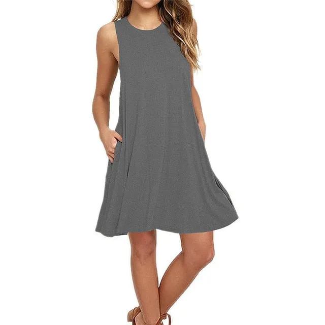 VenusFox Boho Casual Sundress Plus Sizes