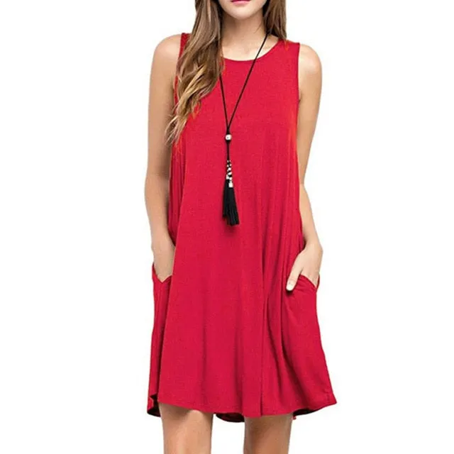 VenusFox Boho Casual Sundress Plus Sizes