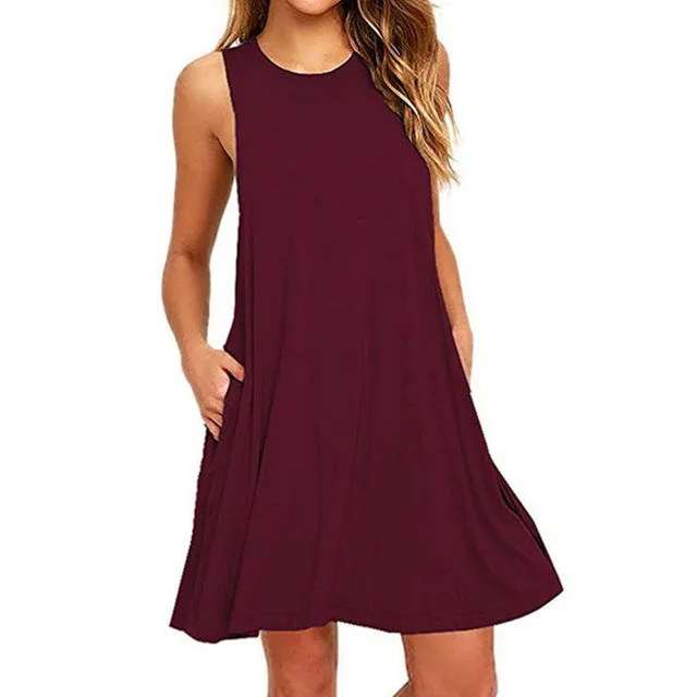 VenusFox Boho Casual Sundress Plus Sizes