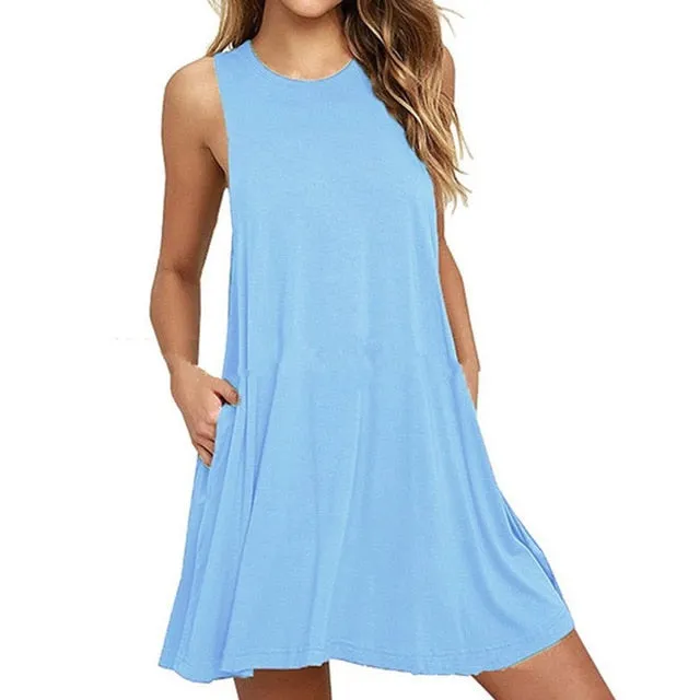 VenusFox Boho Casual Sundress Plus Sizes