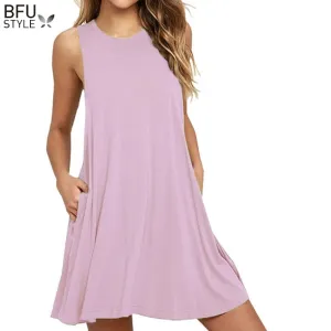 VenusFox Boho Casual Sundress Plus Sizes