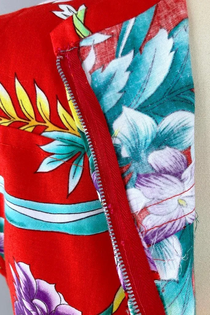 Vintage Classic Hawaiian Print Sundress