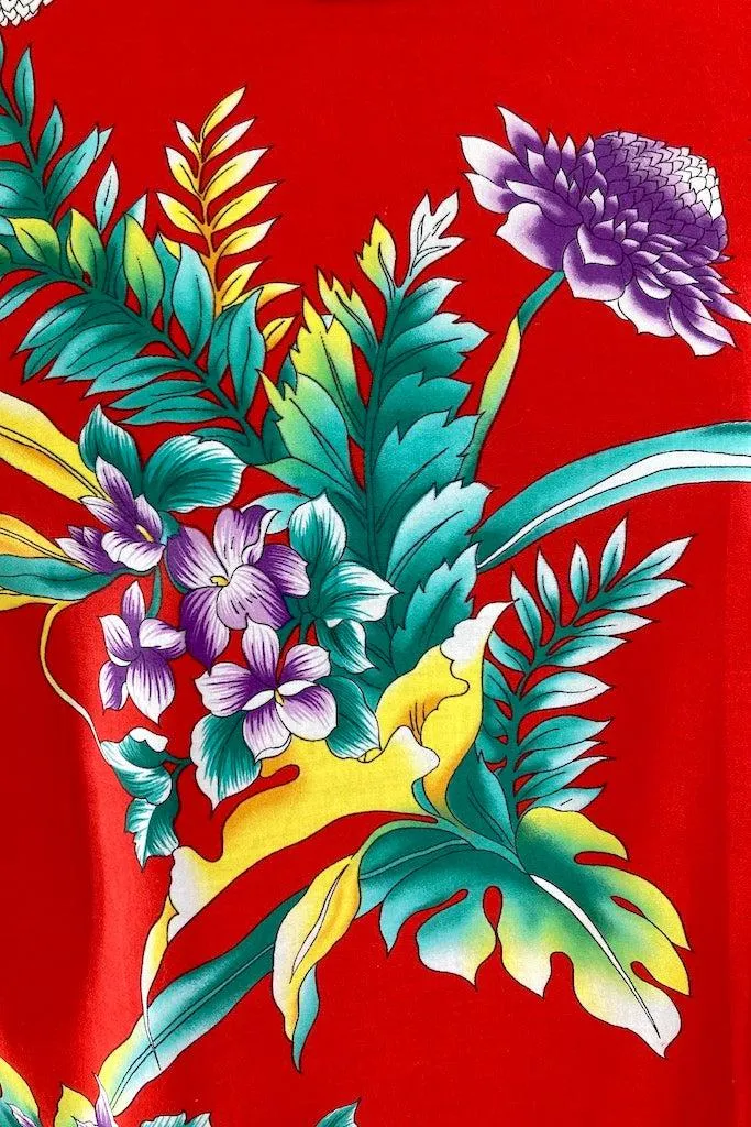 Vintage Classic Hawaiian Print Sundress