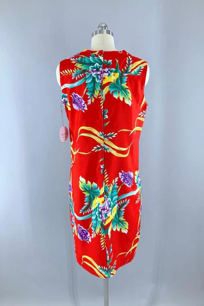 Vintage Classic Hawaiian Print Sundress