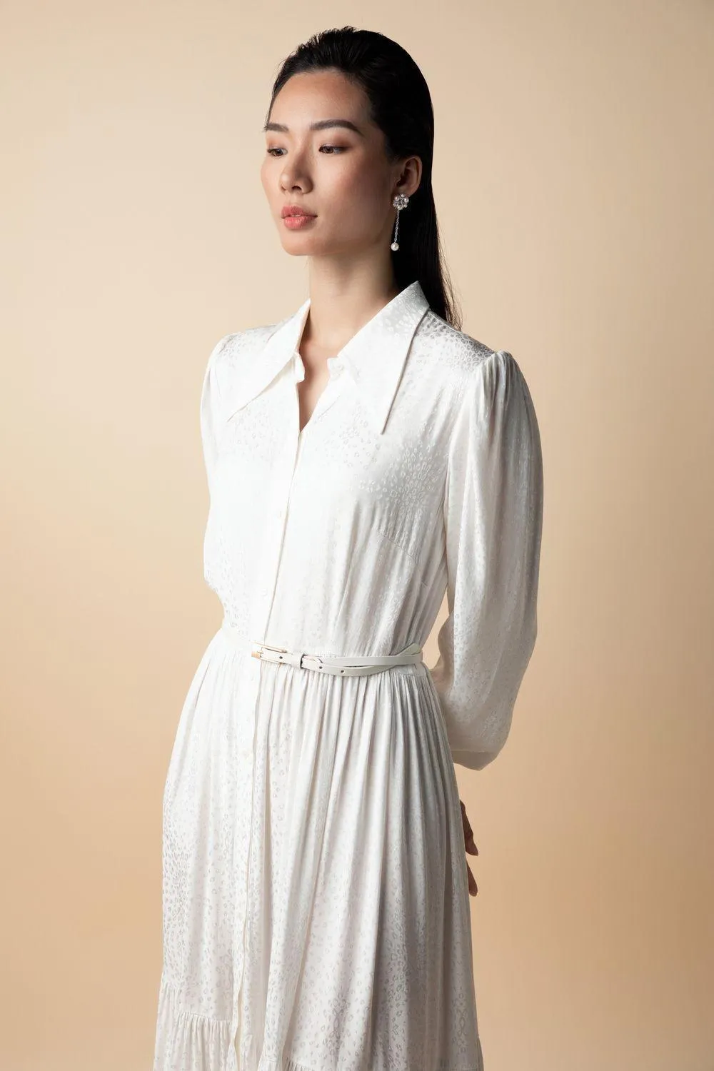 Winter Gypsy Bishop Sleeved Silk Maxi Dress