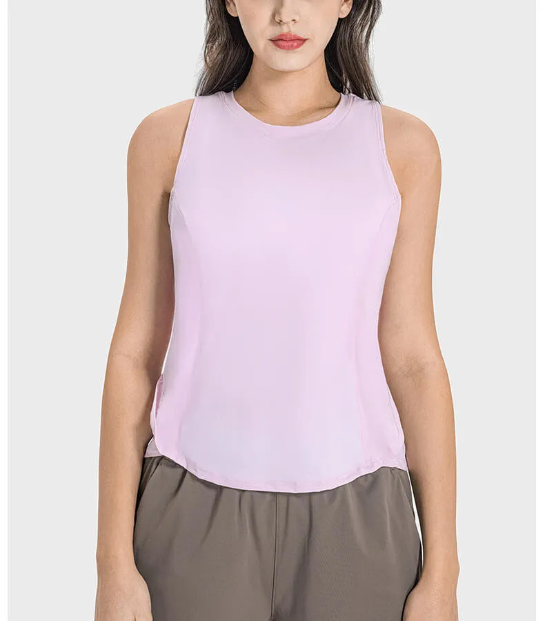 Women's Round Neck Loose Active Tank