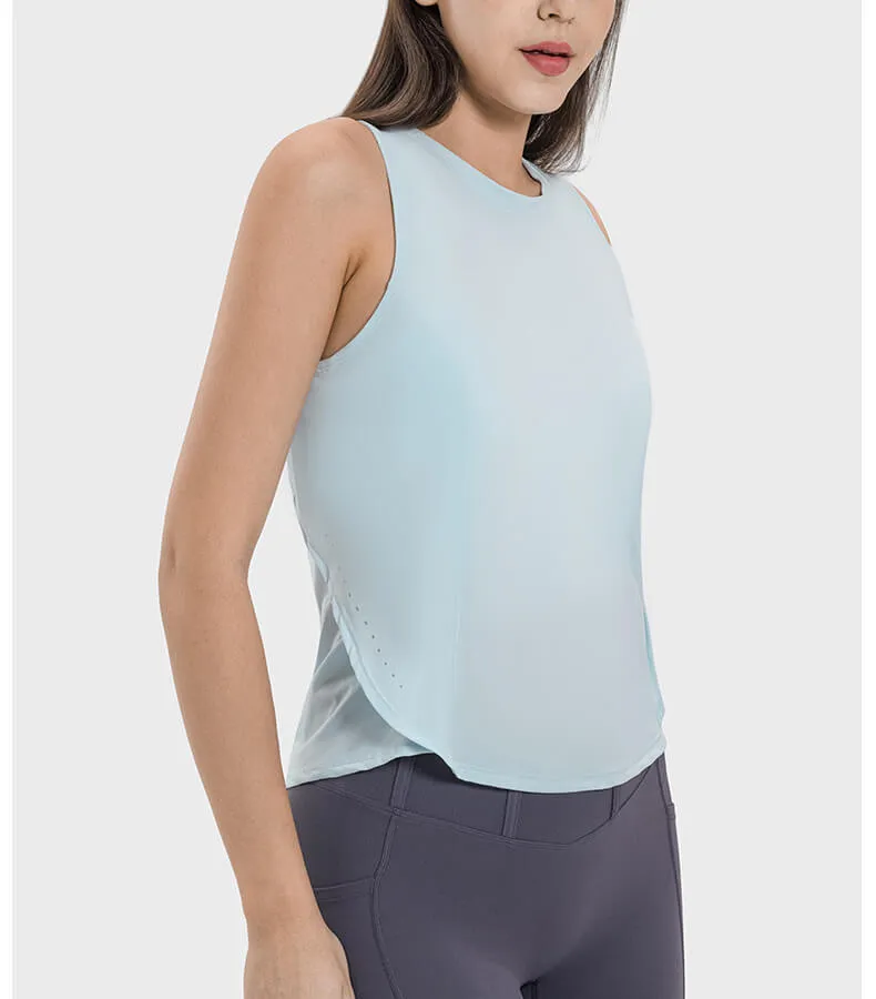Women's Round Neck Loose Active Tank