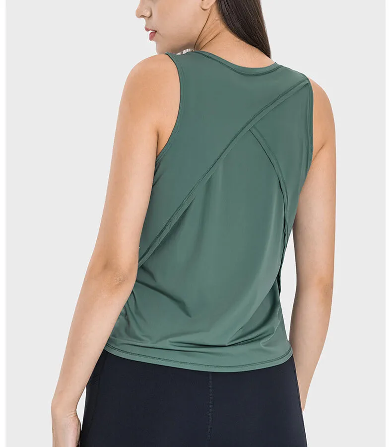 Women's Round Neck Loose Active Tank