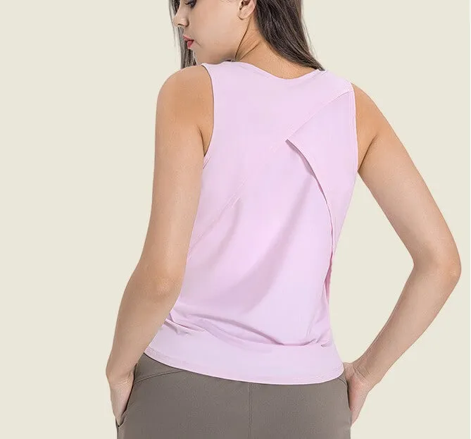 Women's Round Neck Loose Active Tank