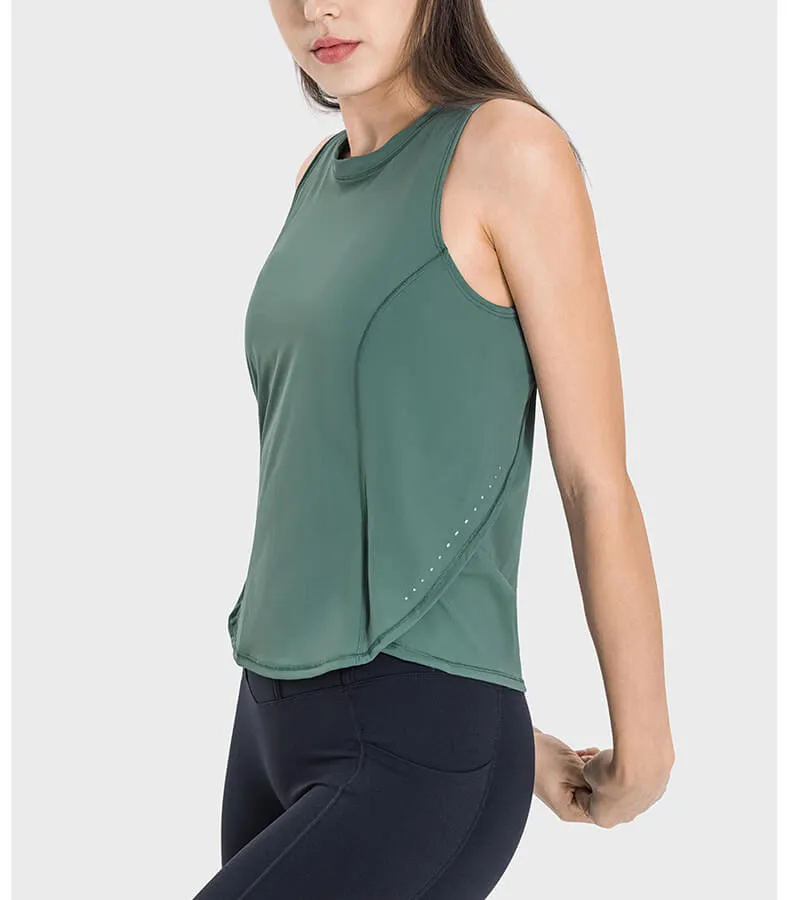 Women's Round Neck Loose Active Tank
