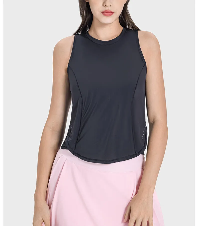 Women's Round Neck Loose Active Tank