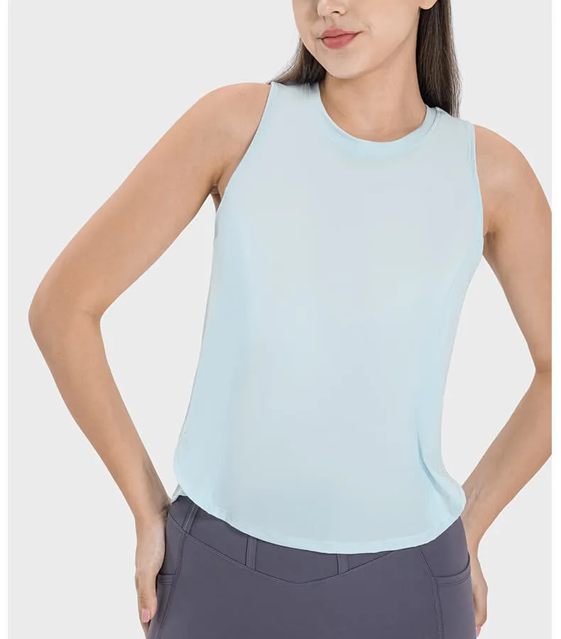 Women's Round Neck Loose Active Tank