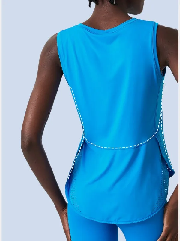 Women's Yoga Sleeveless Tank Top Loose Fit Shirt