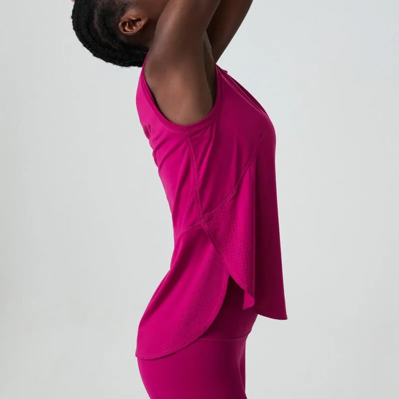 Women's Yoga Sleeveless Tank Top Loose Fit Shirt