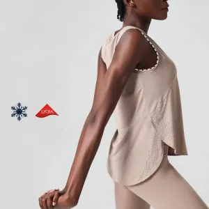 Women's Yoga Sleeveless Tank Top Loose Fit Shirt
